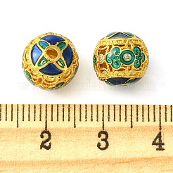 Rack Plating Brass Enamel Beads&nbsp;KK-G501-09G