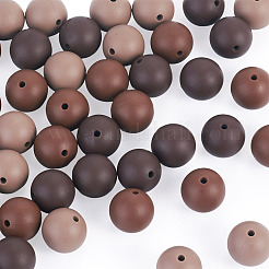 45Pcs 3 Colors Round Silicone Focal Beads&nbsp;SIL-TAD0001-01G