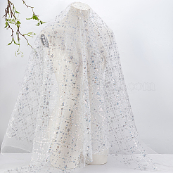 Sequin Polyester Lace Fabric&nbsp;DIY-WH0622-147B