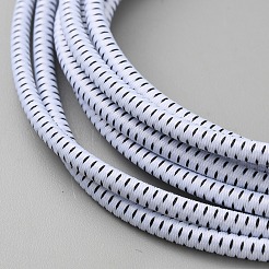 結ばない伸縮性のある靴ひも  プラスチック製の強力なロックとクイックタイ付き  ホワイト  1190x3mm&nbsp;FIND-WH0126-877D