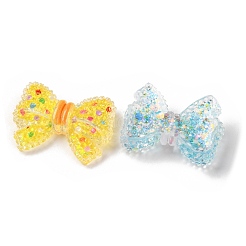 樹脂カボション  ミックスカラー  蝶結び  22.5x30x8mm&nbsp;CRES-M002-15