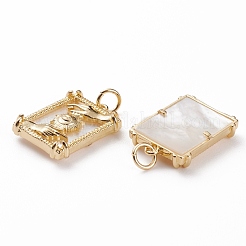 Natural Shell Pendants&nbsp;KK-C100-03G