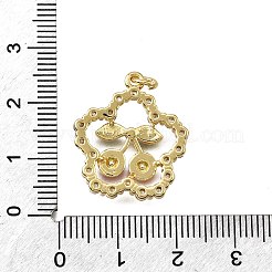 Brass Enamel Pendants&nbsp;KK-B136-04G-01