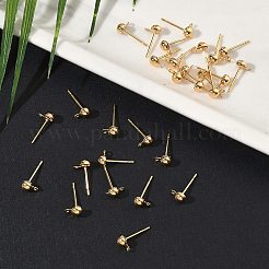 SHEGRACE Brass Stud Earring Findings&nbsp;XGR0023G-34G