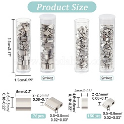 226個 2サイズ 不透明色 ガラスシードビーズ  2穴  長方形  銀メッキ  4.5~5.5x2~5.5x2~2.5mm  穴：0.5~0.8mm&nbsp;SEED-NB0001-98