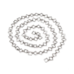 304 Stainless Steel Rectangle Link Chains&nbsp;CHS-S012-17P