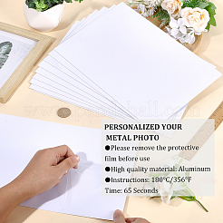 Aluminum Heat Transfer Printing Blank Bndicator Plate&nbsp;DIY-CP0013-28B