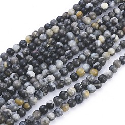 Natural Flower Amazonite Beads Strands&nbsp;G-L555-03-6mm