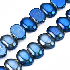 Electroplate Glass Beads Strands&nbsp;EGLA-N008-012