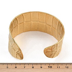 304 Stainless Steel Cuff Bangles for Women&nbsp;BJEW-P362-01G