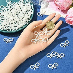 200Pcs ABS Plastic Imitation Pearl Links&nbsp;OACR-YW0003-55
