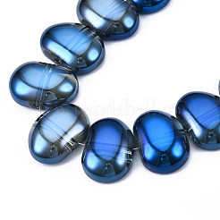 Electroplate Glass Beads Strands&nbsp;EGLA-N008-012