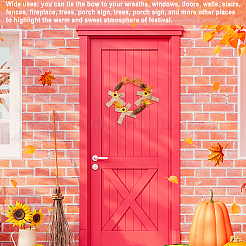 Polyester Ribbon Sunflower Bow&nbsp;DIY-WH0321-08