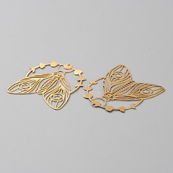Hollow Brass Pendants&nbsp;KK-CJC0009-02C-01