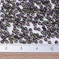 MIYUKIラウンドロカイユビーズ  日本製シードビーズ  11/0  （rr4571)マジックオーキッド  2x1.3mm  穴：0.8mm  約5500個/50g&nbsp;SEED-X0054-RR4571