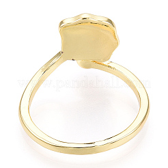 Natural Pearl Open Cuff  Ring with Msilver-Lipped Pearl Oyster&nbsp;PEAR-N022-C11