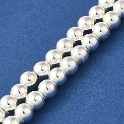 Electroplated Synthetic Magnetic Hematite Beads Strands&nbsp;G-I364-D01-S
