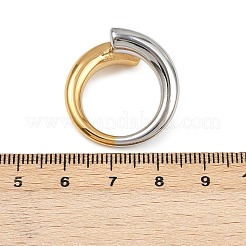 304 Stainless Steel Cuff Rings for Women&nbsp;RJEW-B133-01