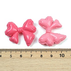 不透明なアクリルビーズ  蝶結び  ミックスカラー  28x32x9.5mm  穴：2mm&nbsp;OACR-N139-05A