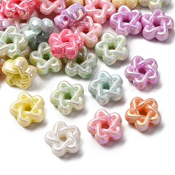 Luminous & UV Plating Opaque Acrylic Beads&nbsp;OACR-G052-09