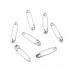 アイアン製安全ピン  プラチナ  26~28x6x2mm  ピン：0.5mm  約1000個/袋&nbsp;NEED-D006-28mm