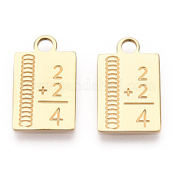 304 Stainless Steel Pendants&nbsp;STAS-T064-34G