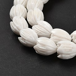 Synthetic Coral Dyed Carved Beads Strands&nbsp;CORA-P004-01D