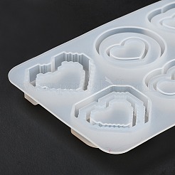 Heart DIY Silicone Quicksand Molds&nbsp;DIY-G079-07A