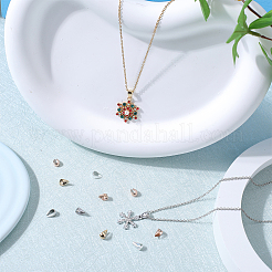 80個 4色 304ステンレススチール スナップオンベイル  ミックスカラー  8.5x5.5x1~4mm  内径：6x4.5mm  20個/カラー&nbsp;STAS-SC0005-58