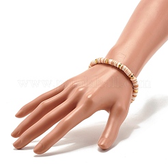 Polymer Clay Heishi Beads Stretch Bracelet&nbsp;BJEW-JB07204