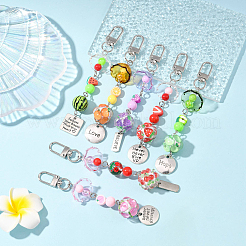 Handmade Polymer Clay & Acrylic & Resin & Glass Pendant Decorations&nbsp;KEYC-FS00037-05