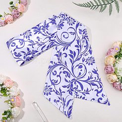 ポリエステルリボン2本  装飾アクセサリー  花  1420x120mm&nbsp;FEPA-WH20008-001