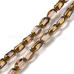 Electroplate Opaque Color Glass Beads Strands&nbsp;EGLA-Q127-A01-02