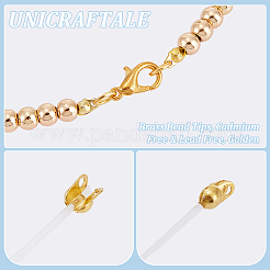 ラックメッキ真鍮ボールチープ200個  カドミウムフリー＆鉛フリー  ゴールドカラー  4x2.5mm  穴：0.7mm  内径：1.8mm&nbsp;FIND-UN0016-30A