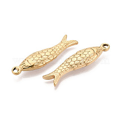 304 Stainless Steel Fish Pendants&nbsp;STAS-T069-14G