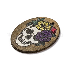 Single Face Printed Wood Pendants&nbsp;WOOD-B009-01F
