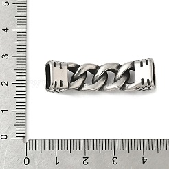304 Stainless Steel Twisted Chain Connector Charms&nbsp;STAS-Z147-11AS-04