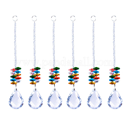 Crystals K9 Glass Pendants Chandelier Suncatchers Prisms&nbsp;AJEW-WH0021-36A