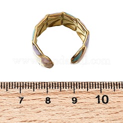 304 Stainless Steel Enamel Wide Cuff Open Rings for Women&nbsp;SA-K003-03A-G