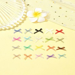 ナイロンコスチュームアクセサリー30個  蝶結び  士官候補生ブルー  19x21x2.5mm  30個/セット&nbsp;DIY-FS0008-19O