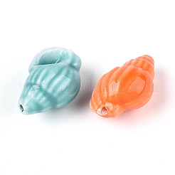 Handmade Printed Porcelain Beads&nbsp;PORC-T133-01M-01