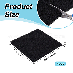 活性炭フィルターメディアパッド  水槽用スポンジフォームシート  正方形  ブラック  230x230x13mm&nbsp;AJEW-WH0348-975D