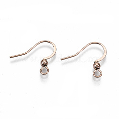 304 Stainless Steel Earring Hooks&nbsp;STAS-N092-103RG-NR
