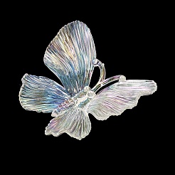 クリア樹脂カボション  蝶  クリアAB  52x60.5x20mm&nbsp;RE-CBADCDD-08A