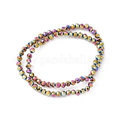 Electroplate Glass Bead Strands&nbsp;EGLA-R042-4mm-04