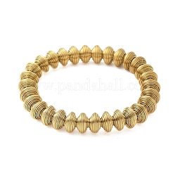女性用304ステンレススチールストレッチバングル  ゴールドカラー  3/8インチ（1.05cm）  内径：2インチ（5.1cm）&nbsp;BJEW-P315-02D-G