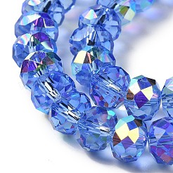 AB Color Plated Transparent Electroplate Beads Strands&nbsp;EGLA-H104-06G