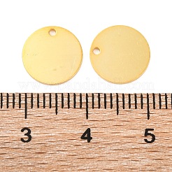 925 Sterling Silver Blank Flat Round Charms&nbsp;STER-F057-01G-01