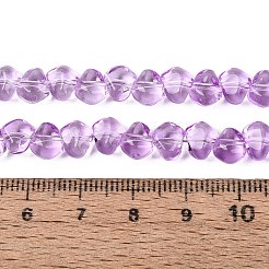 Baking Paint Transparent Glass Beads Strands&nbsp;GLAA-Q109-01A-03
