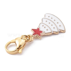 Christmas Theme Alloy Enamel Pendants&nbsp;X-HJEW-JM00427-04